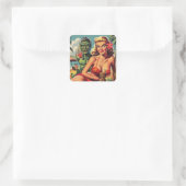 ヴィンテージのピン留め スクエアシール (バッグ)