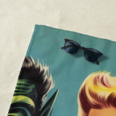 ヴィンテージのピン留め ビーチタオル (インサイチュ)