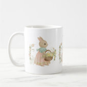 ヴィンテージのピーターのウサギ花コーヒーマグ コーヒーマグカップ (左)