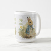 ヴィンテージのピーターのウサギ花コーヒーマグ コーヒーマグカップ (正面右)