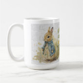 ヴィンテージのピーターのウサギ花コーヒーマグ コーヒーマグカップ (左)