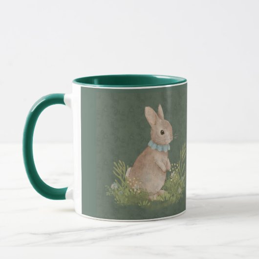 ヴィンテージのピーターのウサギ花コーヒーマグ マグカップ (左)