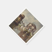 ヴィンテージのファインアート スタンダードカクテルナプキン (角)