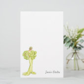 ヴィンテージのファッションのイラストレーション素晴らしいGatsby 便箋 (スタンド正面)