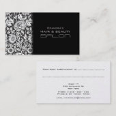 ヴィンテージのファッションのサロンのアポイントメントの名刺 予約カード (正面/裏面)