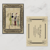 ヴィンテージのファッションのデザインの小企業 名刺 (正面/裏面)