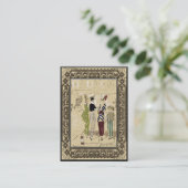 ヴィンテージのファッションのデザインの小企業 名刺 (スタンド正面)