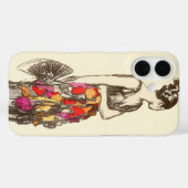ヴィンテージのファッションの女性と春ドレス Case-Mate iPhoneケース (裏面 (横))