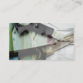 ヴィンテージのファッションビジネスカードを切ります 名刺 (裏面)