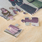 ヴィンテージのファッションプレートのパズル ジグソーパズル (側面)