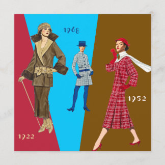 ヴィンテージのファッション・ショーの招待状 招待状