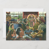 ヴィンテージのファミリーディナーとジュークボックス (正面)