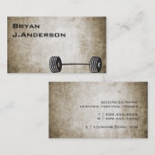 ヴィンテージのフィットネスの名刺 名刺 (正面/裏面)