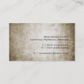 ヴィンテージのフィットネスの名刺 名刺 (裏面)