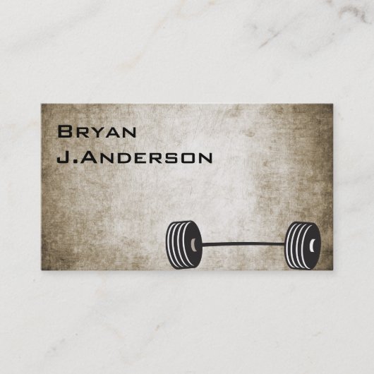 ヴィンテージのフィットネスの名刺 名刺 (正面)