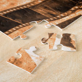 ヴィンテージのフィルムのカメラ-写真撮影 ジグソーパズル (側面)