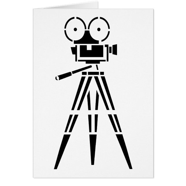 ヴィンテージのフィルムの映画のセットのカメラ (正面)