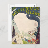 ヴィンテージのフィルム映画神秘的な島の航海のな海 ポストカード (正面/裏面)