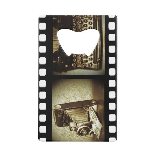 ヴィンテージのフィルム クレジットカード栓抜き (正面)