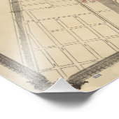 ヴィンテージのフェアシカゴ土産地図， 1893 フォトプリント            (角)