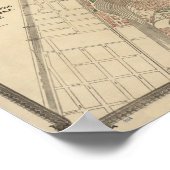 ヴィンテージのフェアシカゴ土産地図, 1893 ポスター (角)