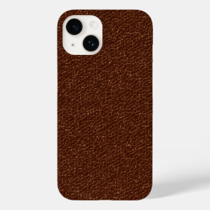 ヴィンテージのフェイク茶色のレザーの質感 Case-Mate iPhone 14ケース