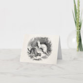 ヴィンテージのフェレットの19世紀のフェレットのイタチのミンク カード (正面)