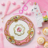 ヴィンテージのフォーマルな中国パターン紙のディナー用大皿 ペーパープレート (パーティー)