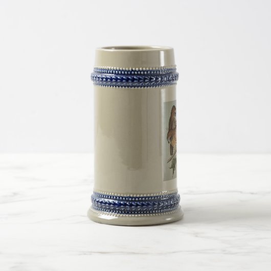 ヴィンテージのフクロウステイン ビールジョッキ (中央)