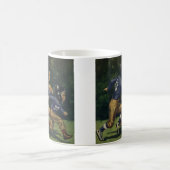 ヴィンテージのフットボール、子供、少年スポーツ選手 コーヒーマグカップ (中央)