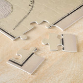 ヴィンテージのフラッシングクイーンの地図(1873) ジグソーパズル (側面)