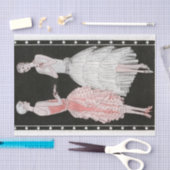 ヴィンテージのフラッパーのファッション 薄葉紙 (クラフト)