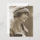 ヴィンテージのフラッパー写真(8) ポストカード (正面/裏面)