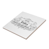 ヴィンテージのフランスのなタイポグラフィの綿のtoiles タイル (側面)