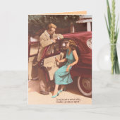 ヴィンテージのフランスのなバレンタインの挨拶状 シーズンカード (正面)