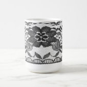 ヴィンテージのフランスのなレースのマグ コーヒーマグカップ (中央)