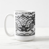 ヴィンテージのフランスのなレースのマグ コーヒーマグカップ (左)