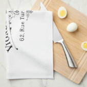 ヴィンテージのフランスのなワイン生産者タオル キッチンタオル (四つ折り)