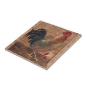 ヴィンテージのフランスのな国のオンドリのセラミックタイル タイル (側面)