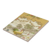 ヴィンテージのフランスのな国のオンドリの雌鶏のセラミックタイル タイル (側面)