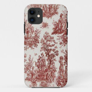 ヴィンテージのフランスのな国の赤いToileのiPhone 5カバー iPhone 11 ケース