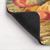 ヴィンテージのフランスのな国の鳥の蝶マウスパッド マウスパッド (コーナー)