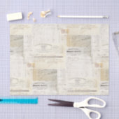 ヴィンテージのフランスのな執筆ティッシュペーパー 薄葉紙 (クラフト)