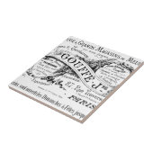 ヴィンテージのフランスのな広告のタイポグラフィ タイル (側面)