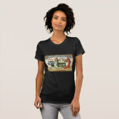 ヴィンテージのフランスのな広告Chapelleries 1890年 Tシャツ (正面フル)