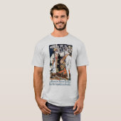 ヴィンテージのフランスのな東洋の輸入業の広告 Tシャツ (正面フル)