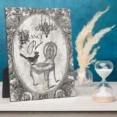 ヴィンテージのフランスのな椅子のプラク フォトプラーク (側面)