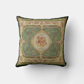 ヴィンテージのフランスのな生地のパネルの枕 クッション (裏面)