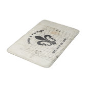 ヴィンテージのフランスのな短命なものの(紋章の)フラ・ダ・リのカスタム バスマット (アングル)