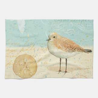 ヴィンテージのフランスのな砂のパイパー キッチンタオル